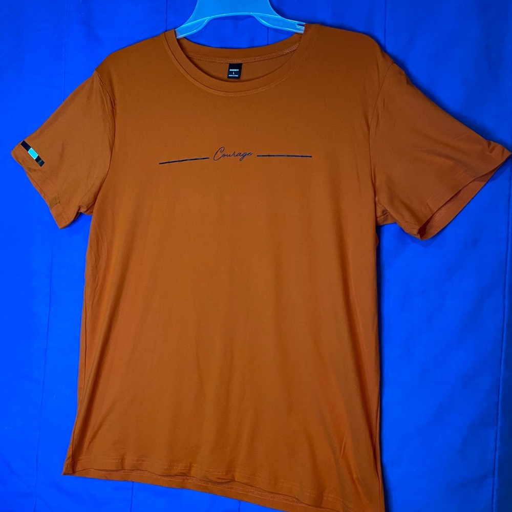 Courage Script Short-Sleeve Tee - Burnt Orange